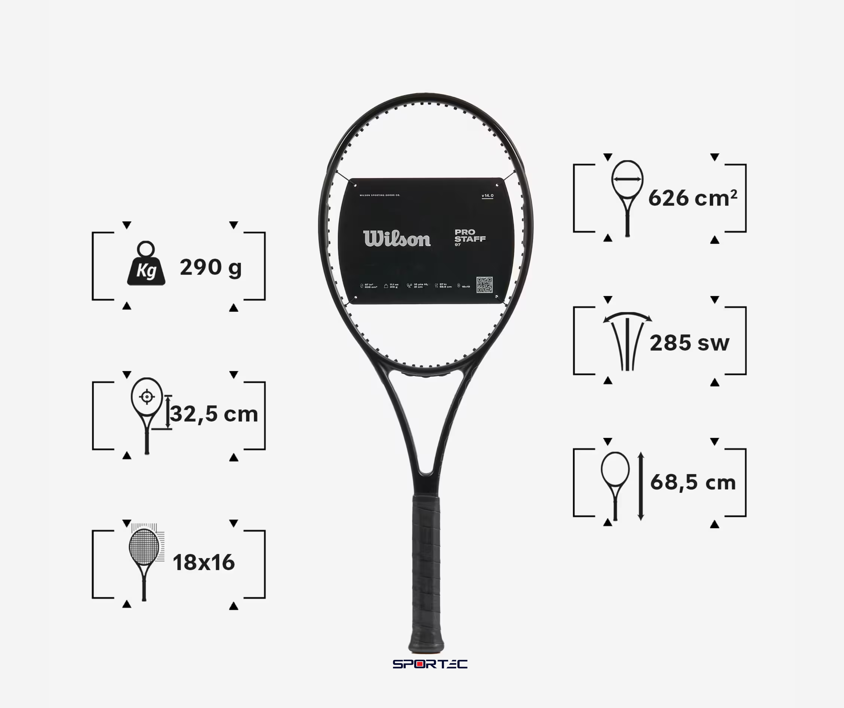 Wilson Pro Staff 97L V14 Noir